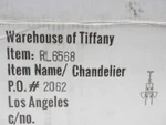 Warehouse Of Tiffany RL6568 Charlotte Crystal-chrome Chandelier 6-LIGHT. Fixed Price $139.00.
