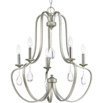 Bowery + Grove 52272-SRCW Lancaster Chandelier Silver Ridge. Fixed Price $105.46.