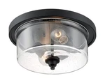 Nuvo Lighting 60/7190 Bransel 2 13"W Flush Mount Drum - Black. Fixed Price $141.59.