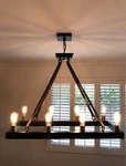 Uttermost Marlow 8 Light Rectangle Chandelier. Fixed Price $299.97.