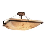 Justice Design Lumenaria Ring 24" Semi-flush, Sq, Dk Brz, Led. Fixed Price $1089.99.