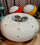 Vintage 1998 Huge Fabbian Riccio Ceilinglamp Led White Pendant. Fixed Price $1595.00.
