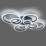 Led Ceiling Light 41.3 Dimmable Remote Flush Mount Black Acrylic 108W Shine Lamp. Fixed Price $209.99.