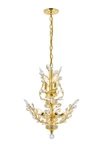Elegant Lighting V2011D21G/EC 8 21"W Cut Crystal Gold Orchid Collection. Fixed Price $149.00.