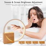 Touch Control Bedside Lamp Alarm Clock Wake-up Light Natural Sound Dimmer. Fixed Price $72.36.