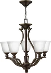 Hinkley Lighting 4655OB-OPAL Transitional Five 1 Tier Dark Bronze * New!. Fixed Price $149.95.