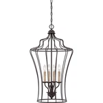 New Quoizel 4 Light Chandelier - Western Bronze QF1685WT. Fixed Price $107.96.