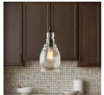 Home Decorators Gardiner Black Mini Pendant With Smoke Tint Glass Shade. Fixed Price $48.99.