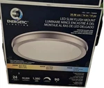 Energetic Slim Led Flush Mount Light Fixture Item 1783628 Model MXL1148. Fixed Price $34.00.