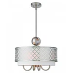 Livex Lighting Arabesque 5 Pendant Brushed Nickel. Fixed Price $499.96.