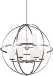Sea Gull Lighting 3124609-962 Brushed Nickel Modern Hanging Globe Chandelier. Fixed Price $389.99.