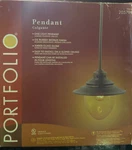 Portfolio Pendant Light Oil Rubbed Finish 205799. Fixed Price $6.49.