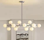 Siljoy 27.56 In. 12-LIGHT Spitnik Mid-century Chandelier For Kitchen Island. Fixed Price $89.00.
