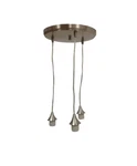 Portfolio 3-LIGHT Mini Pendant Fitter Brushed Nickel Fnish Model #0586836. Fixed Price $15.00.
