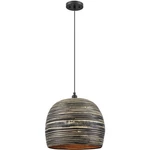 Savoy House Lighting 7-3096-1-202 Jamsen Pendant Black Bamboo. Fixed Price $238.00.