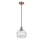 Innovations Rochester 8" Cord Mini Pendant, Cp/cl 516-1P-AC-G556-8CL. Fixed Price $253.00.