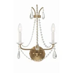 Crystorama Karrington Light Wall Mount, Aged Brass KAR-90902-AG-CL-MWP. Fixed Price $248.00.