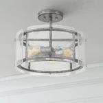 Quoizel Fortress 16"W Mottled Silver 3-LIGHT Ceiling. Fixed Price $439.99.