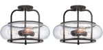 Quoizel TRG1716OZ - Trilogy, Semi Flush Mount, Brown, Old Bronze Finish 2 Pack. Fixed Price $780.65.