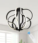 Led Chandelier Ceiling Fixture 8 Lights Modern Black Munbea Hanging Dining. Fixed Price $179.99.
