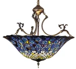 Meyda Tiffany 38159 Bronze Mahogany 3-LIGHT 24"W Pendant With Handmade Shade. Fixed Price $1623.60.