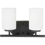 Sea Gull Oslo 2 Light 13 Inch Bath Vanity, Blacksmith, 41161-839. Fixed Price $71.97.