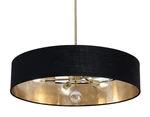 Afx CLNP30MB Pendant 5 Light 30"W Crystal - Satin Brass / Black Gold. Fixed Price $526.40.