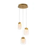 Gold Led Chandelier From The Paget Collection. Fixed Price $1090.00.