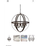 Westinghouse Stella Mira 6-LIGHT Oil Rubbed Bronze Industrial Chandelier, Metal. Fixed Price $65.00.
