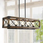 Lnc Colorado 5-LIGHT Black Modern Farmhouse Rectangular Dining Room Chandelier. Fixed Price $179.99.