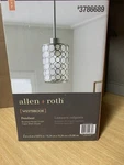 Allen Roth Westbrook Brushed Nickel Coastal Cylinder Mini Hanging Pendant Light. Fixed Price $79.99.
