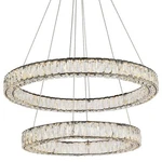 Elegant Lighting 3503G32 Monroe 32"W Led Crystal Ring - Black. Fixed Price $2082.00.