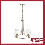 Ashford 3-LIGHT 18 In. Modern Gold Hardwired Chandelier By Millennium Lighting. Fixed Price $69.90.