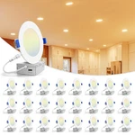 Volisun 24 Pack Inch Recessed Lighting, 5CCT Led With Juncti.... Fixed Price $202.37.