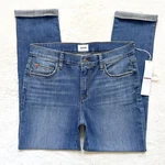 Nwt Hudson Natalie Midrise Slim Boyfriend Crop Katya Wash Jeans Womens Size 27. Fixed Price $67.00.