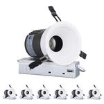 6 Pack 4-INCH 5CCT Anti-glare Led Recessed Lights, Trimless Gimbal Downlight. Fixed Price $169.99.