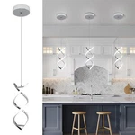 Caneoe Spiral Led Pendant Light FIXTURE,15W Cold White Modern Integrate.... Fixed Price $78.61.