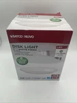 Satco Nuvo 62/1800 7 White Finish Disk Light Pack Color Quick. Fixed Price $49.99.
