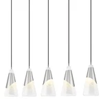 Z-lite 828P7-5L Aimie Light 42"W Linear Pendant Nickel. Fixed Price $1474.00.