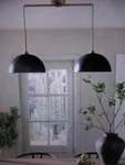 Nathan James Percy Modern 2-LIGHT Pendant Fixture With Metal Shade. Fixed Price $94.95.