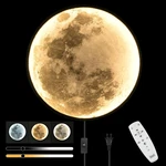 Qiyimeilux Large Moon Wall Sconce Plug In Modern Led Dimmable Light With Re. Fixed Price $220.99.