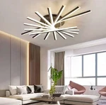 Oukaning 47 In. 9-LIGHT Black Integrated Led Modern Flush Mount Ceiling Lamp. Fixed Price $83.84.
