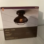 Allen + Roth Yordan 8.5" Bronze Finish Semi-flushmount Ceiling Fixture #0806029. Fixed Price $20.40.