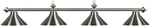 Ram Game Room 78" 4-SHADE Billiard Light ? Stainless Steel, Value-priced Lgt. Fixed Price $239.25.