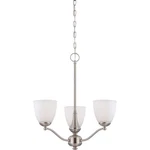 Nuvo Patton Light Chandelier, Frosted Glass, Brushed Nickel 60-5036. Fixed Price $184.99.