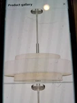 Livex Lighting Fabric Shade 52138-91 Meridian Brushed Nickel Pendant. Fixed Price $299.99.