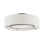 Livex Ellsworth Light Semi-flush, Nickel/white/oatmeal/white Fabric 40144-92. Fixed Price $249.96.