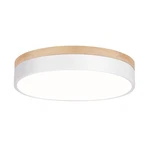 Woknos Dimmable Wood Ceiling Light Fixture 2700K-6000K 5CCT Modern White Led .... Fixed Price $84.56.