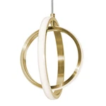 Afx LCKP09L30D1 Lock 2 Light 9"W Led Mini Pendant - Brass. Fixed Price $128.00.