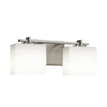 Justice Design Group Fusion Light 16" Wide Vanity FSN-8442-55-OPAL Nckl. Fixed Price $44.79.